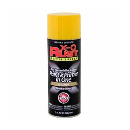 General Paint Spray Paint, Safety Yellow, Flat, 12 oz 125838